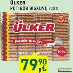 ÜLKER PETİBÖR BİSKÜVİ 800 G ÜLKER PETİBÖR BİSKÜVİ 800 G